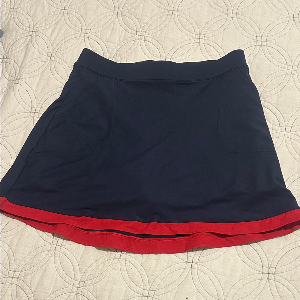 Peter Millar Navy and Red Golf Skirt/Skort